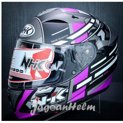 Jual Nhk Helm Gp Prime Aerosonic Black Purple Doff Double Visor