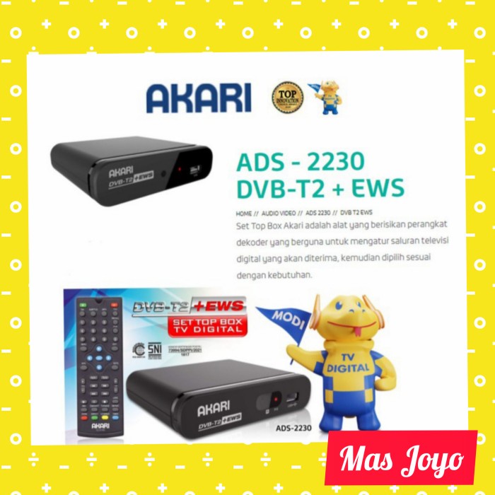 Jual Set Top Box Akari Dvb T Ads Garansi Resmi Tahun Shopee