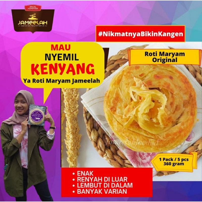 Jual Roti Maryam Jameelah Original Frozen Food Roti Canai Beku