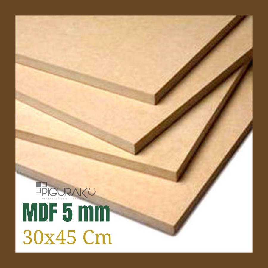 Jual MDF 5 Mm Ukuran 30x45 Cm Kayu MDF Papan Kayu MDF Shopee