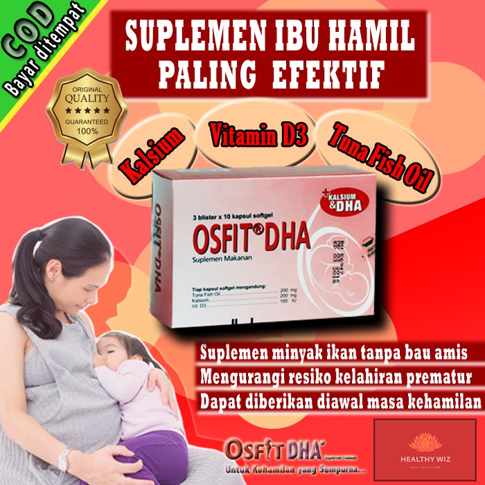 Jual Suplemen Makanan Osfit Dha Wanita Hamil Menyusui Vitamin Omega