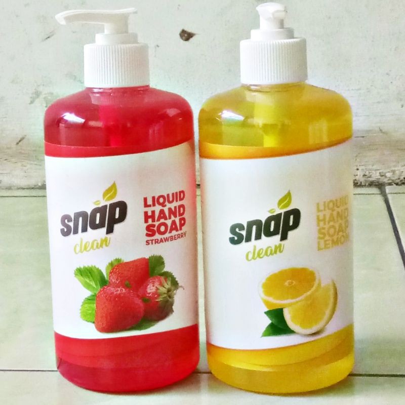 Jual Sabun Cair Cuci Tangan Hand Soap SNAP CLEAN Botol Pump 500ml