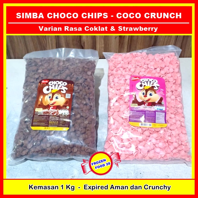 Jual Choco Chips Choco Crunch Simba Choco Chips Bulky Richeese Nabati