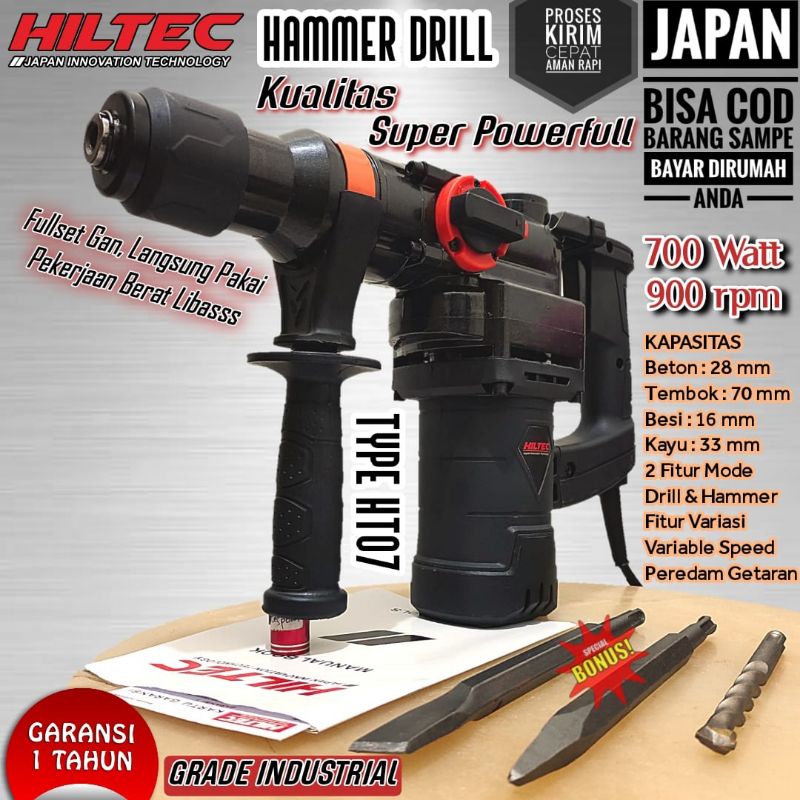 Jual Mesin Hammer Drill Hiltec Ht Bobok Beton Tembok Rotary Hammer