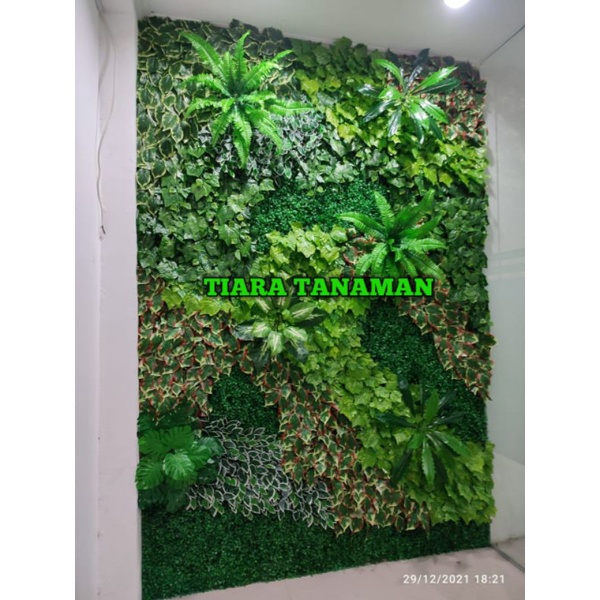 Jual Vertical Garden Artificial Sintetis Dekorasi Taman Vertikal