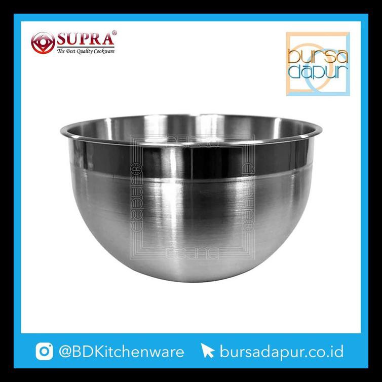 Jual NEW BURSA DAPUR SUPRA STAINLESS STEEL MIXING BOWL 21 CM PERALATAN