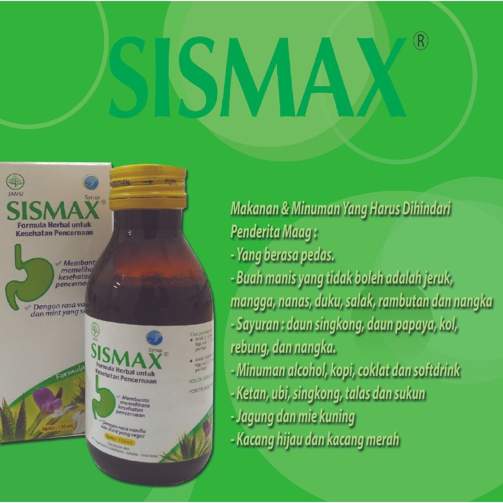 Jual Sismax Syrup Ml Per Botol Mengatasi Maag Perut Kembung