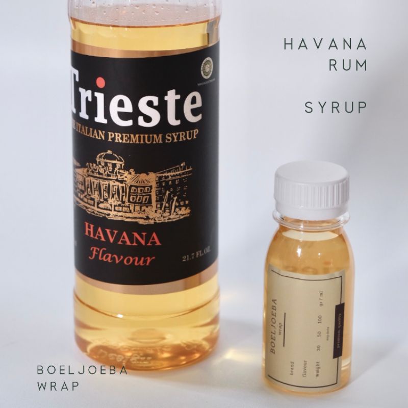 Jual Trieste Havana Rum Syrup Repack G Shopee Indonesia