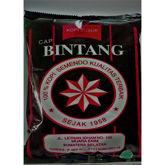 Jual KOPI SEMENDO KOPI BUBUK MERK BINTANG 250 GRAM Shopee Indonesia