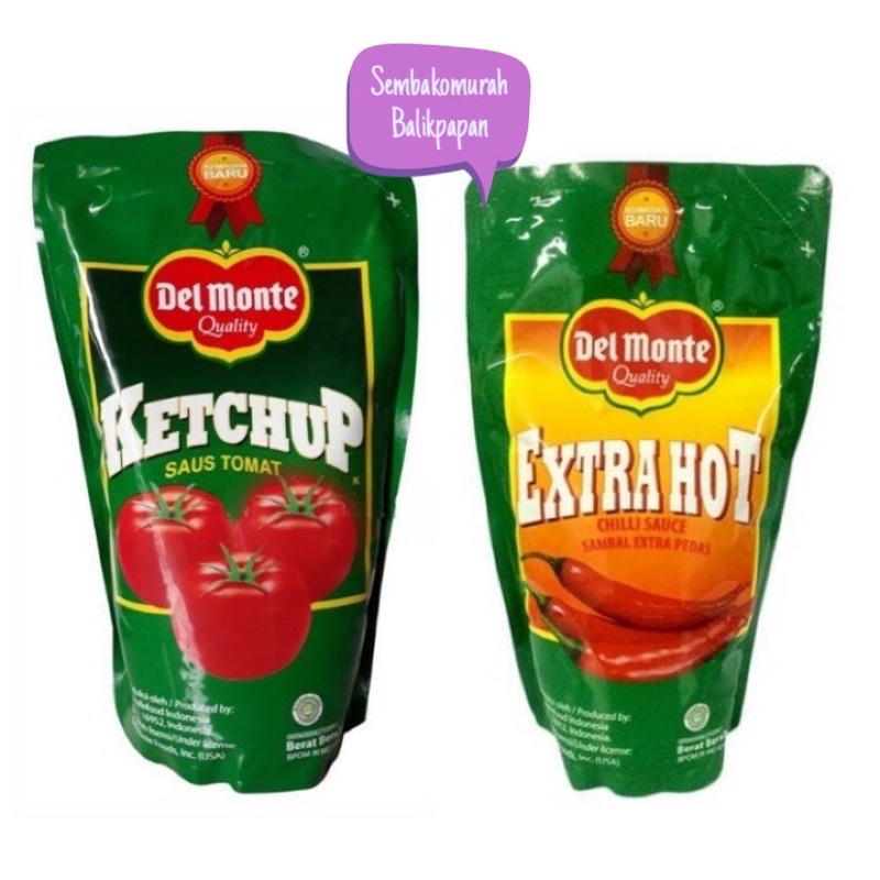 Jual Del Monte Saus Extra Hot Tomat 1kg Shopee Indonesia