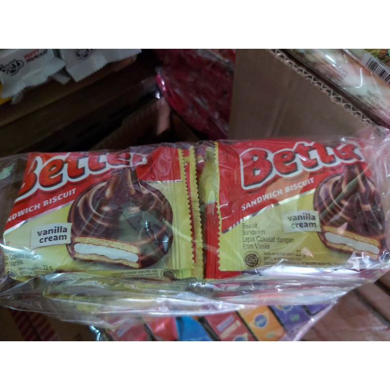 Jual Roma Better Sandwich Biskuit 1 Pak Isi 20 Sachet 22 G READY