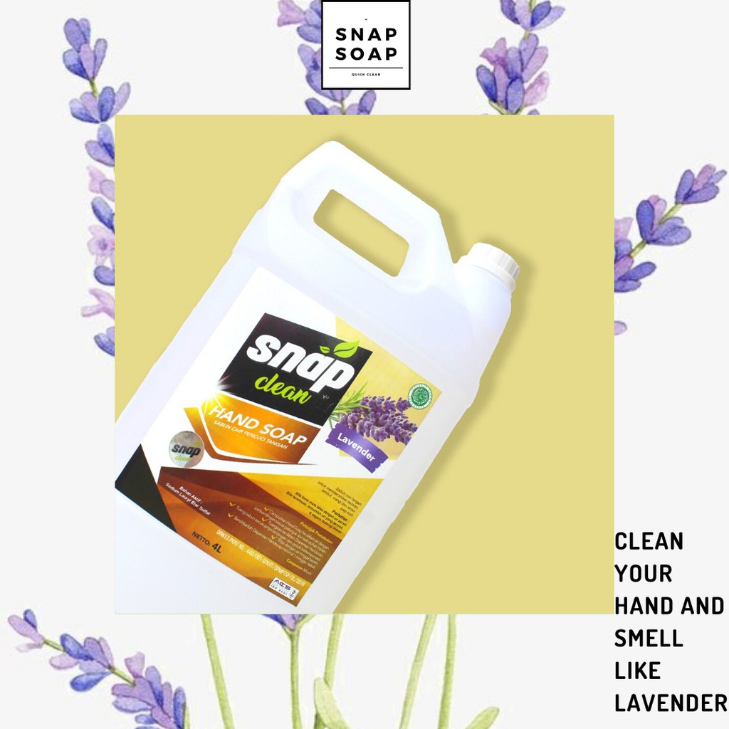 Jual Snap Clean Hand Soap 4 Liter Sabun Cuci Tangan Termurah Handsoap