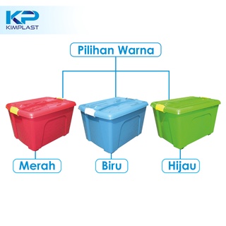 Jual Kimplast Box Container Delux Liter Dengan Roda Rak