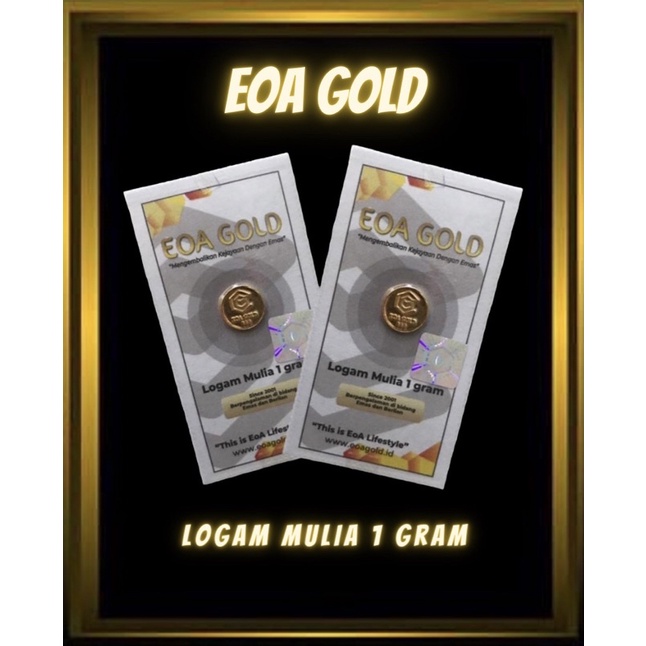 Jual Logam Mulia Eoa Gold 1 Gram Emas Mini Gold Cocok Untuk Menabung