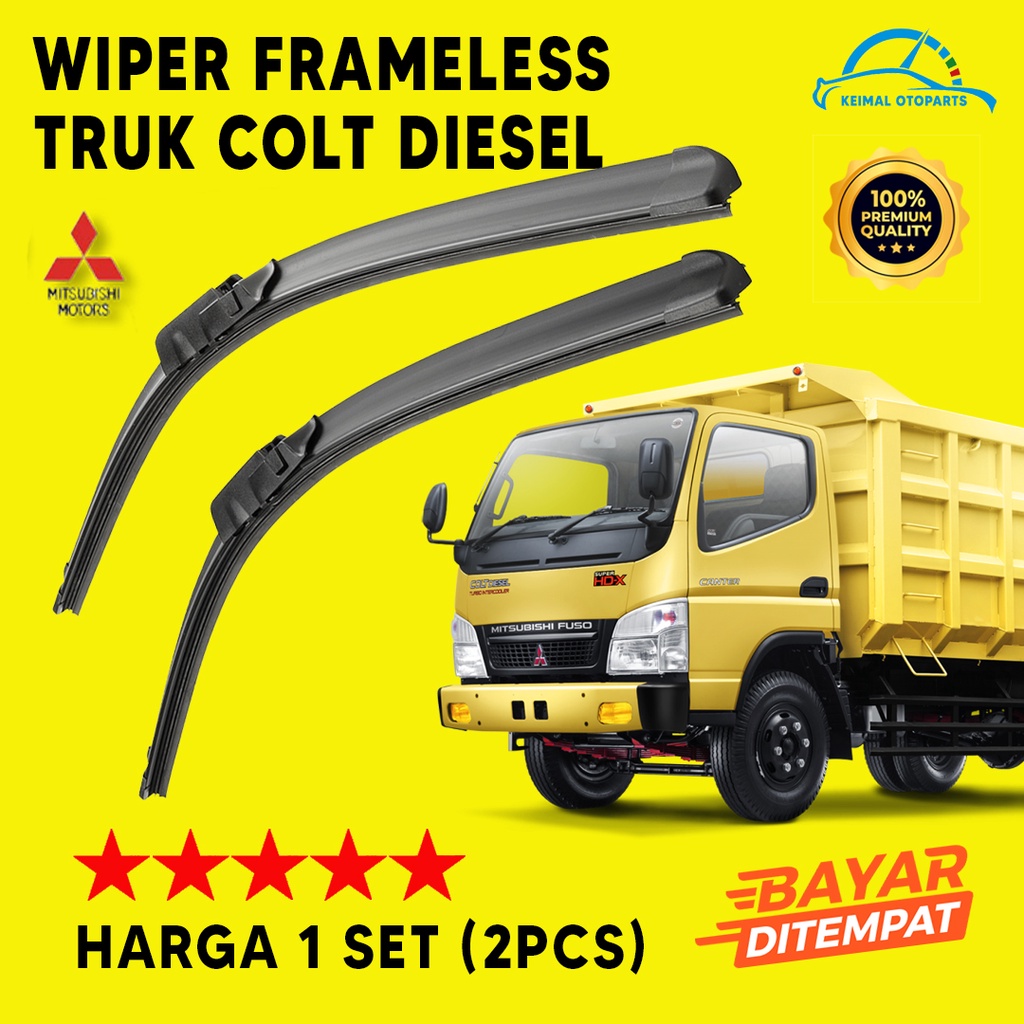 Jual Cod Wiper Frameless Truk Canter Set Kiri Dan Kanan Wiper