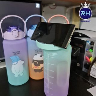 Jual Botol Viral Bare Bears 2 L Free Stiker Botol Minum Jumbo 2 Liter