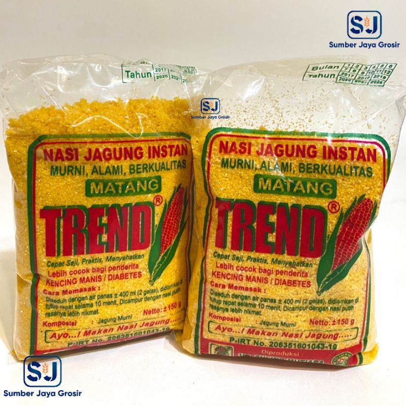 Nasi Jagung Instan Trend Empog Gr Instant Corn Rice Shopee