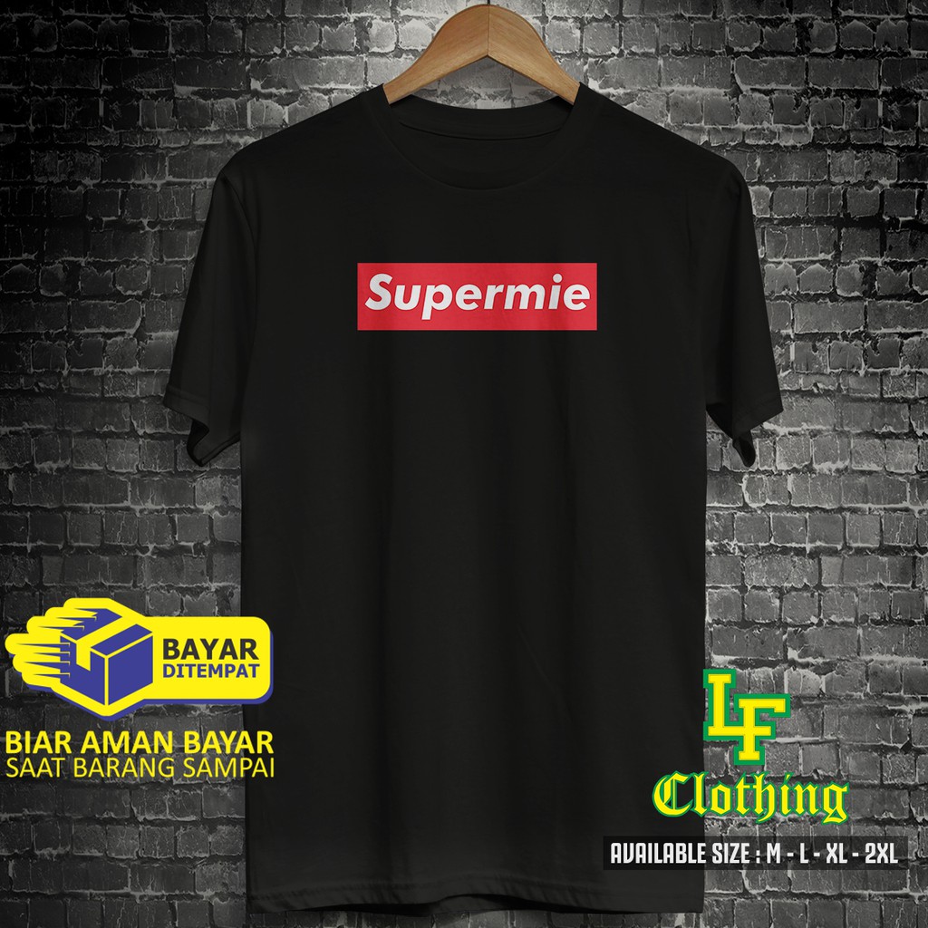 Jual Kaos Pria Atasan Distro Parody Kaos Plesetan Supreme Cotton Combed