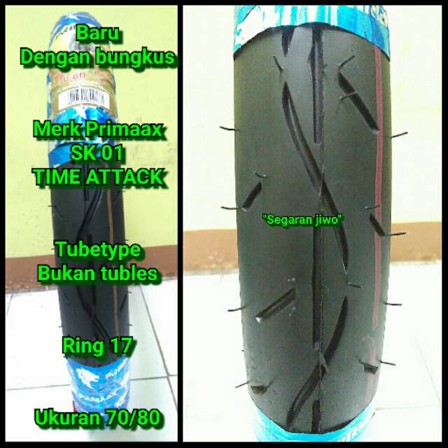 Jual Ban Motor Ring Ukuran Primaax Sk Bukan Tubles Ori