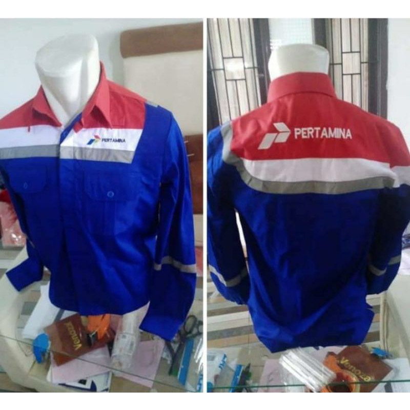 Jual Seragam SPBU Pertamina Kemeja L Panjang 07 Shopee Indonesia