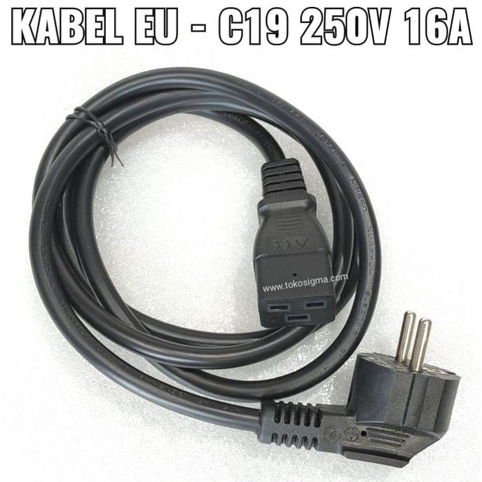 Jual Kabel Power Cord M Apc Ups Pdu Ats Eu C Plug Schuko X Mm