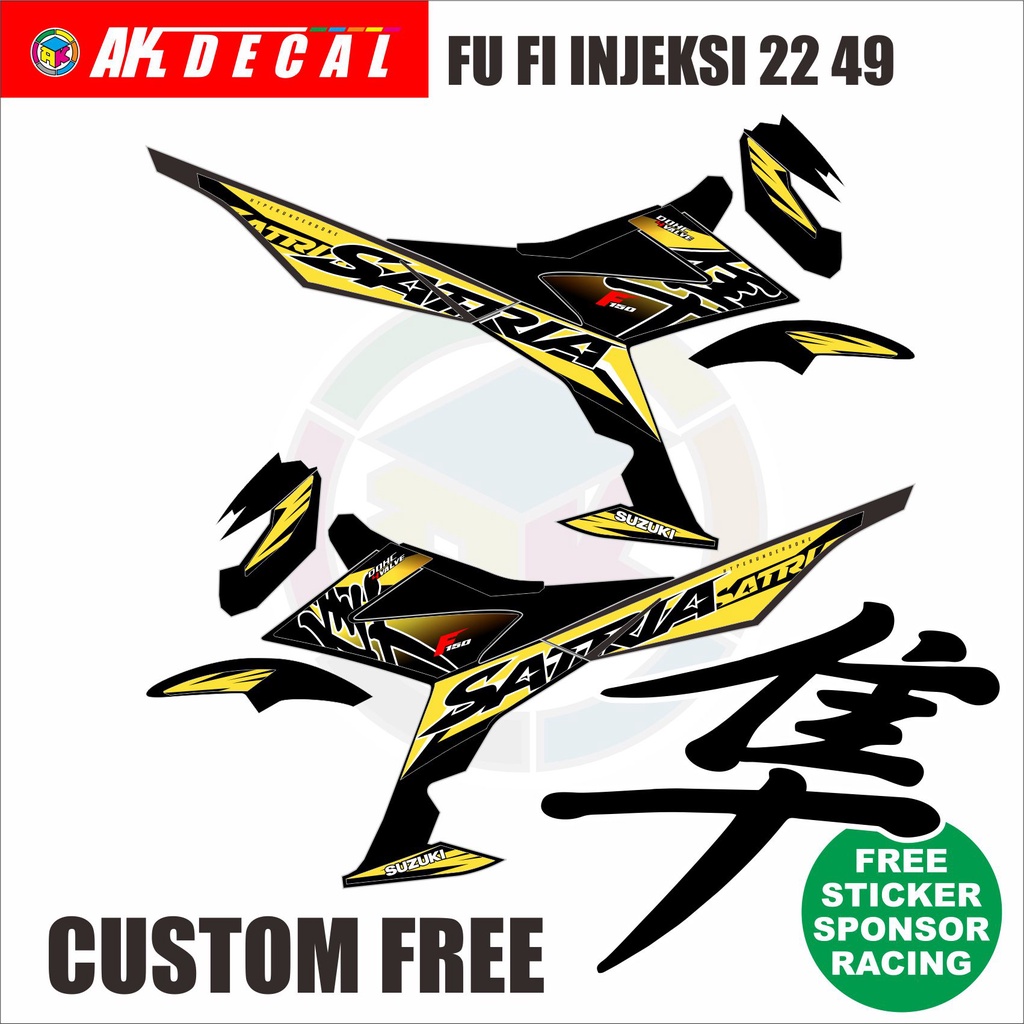 Jual Striping Livery Satria F Fi Injeksi Custom Shopee Indonesia