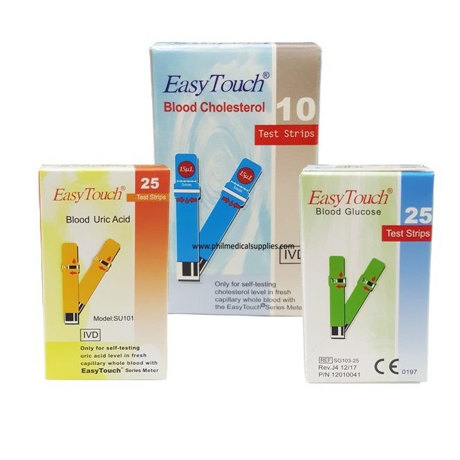 Jual Refill Strip Easy Touch Test Gula Darah Asam Urat Kolesterol