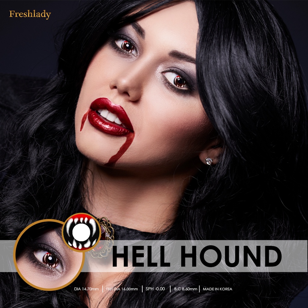 Jual Freshlady Softlens Crazy Lens Hell Hound Cosplay Halloween