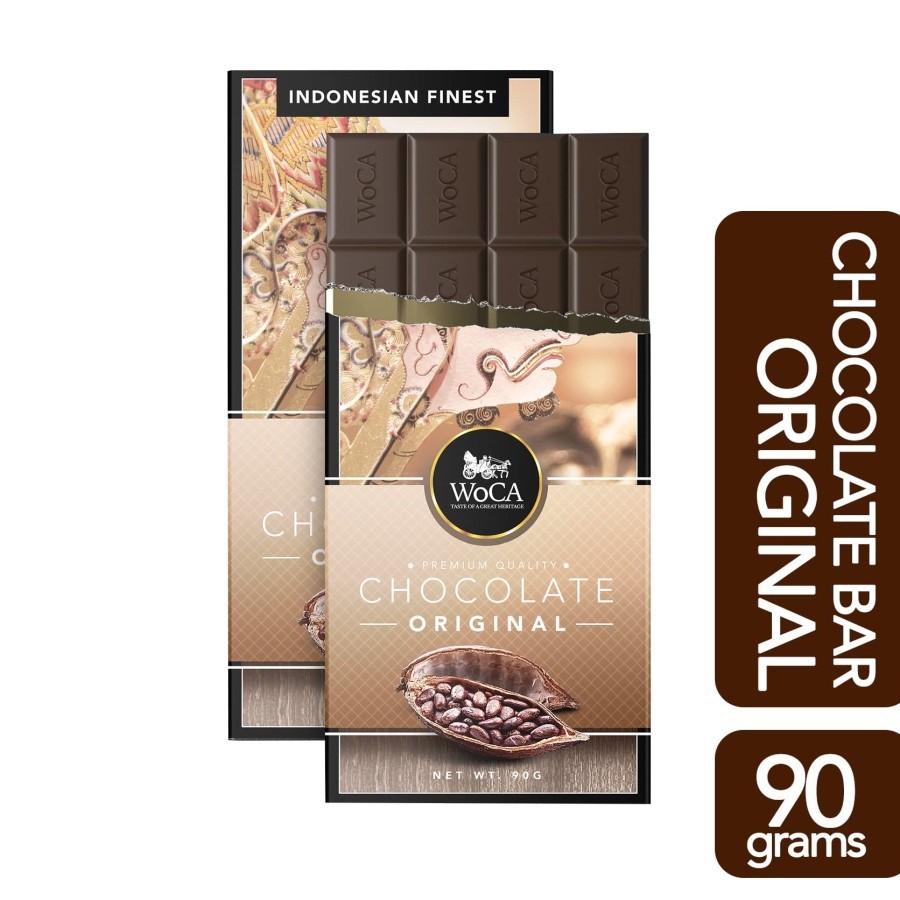 Jual WoCA Premium Chocolate Bar Cokelat Batang Rasa Original 90