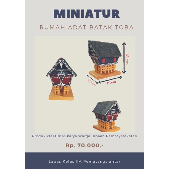 Jual Miniatur Kayu Rumah Adat Batak Toba Indonesia Shopee Indonesia