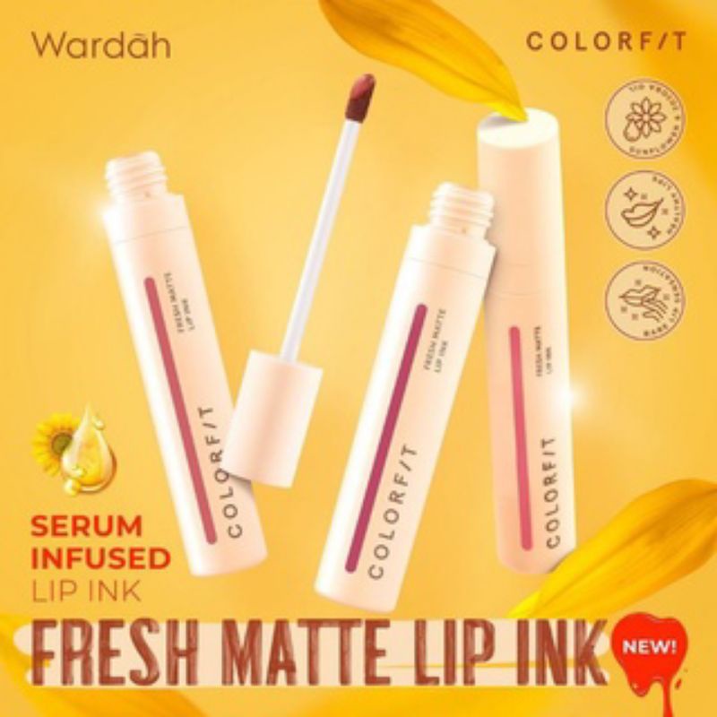 Jual WARDAH COLORFIT FRESH MATTE LIP INK NEW Shopee Indonesia