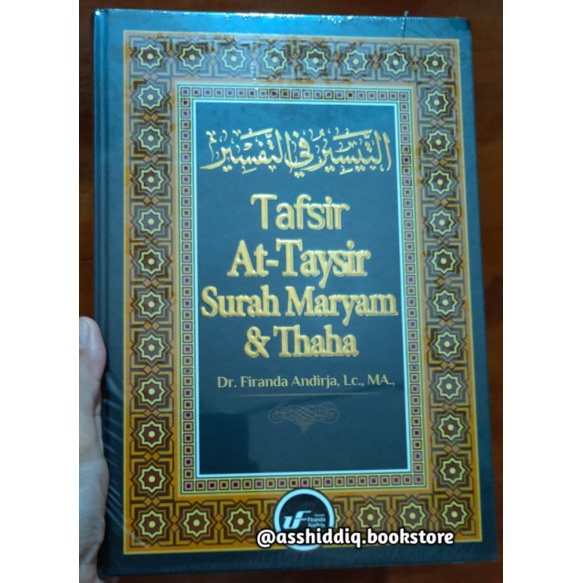 Jual BUKU TAFSIR AT TAYSIR SURAH MARYAM DAN SURAH THAHA UST FIRANDA