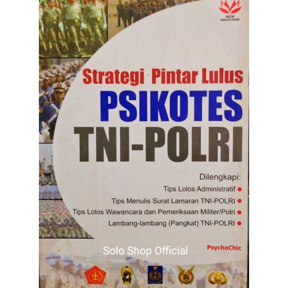 Jual Buku Psikotes Strategi Pintar Lulus Psikotes Tni Polri New Merah