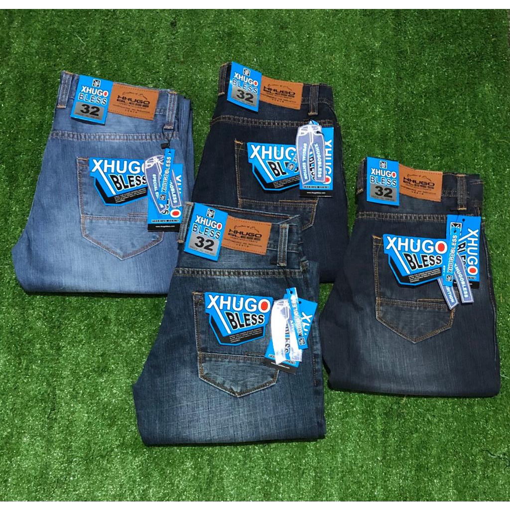 Jual Celana Panjang Pria Xhugobless Celana Jeans Reguler Xhugobless