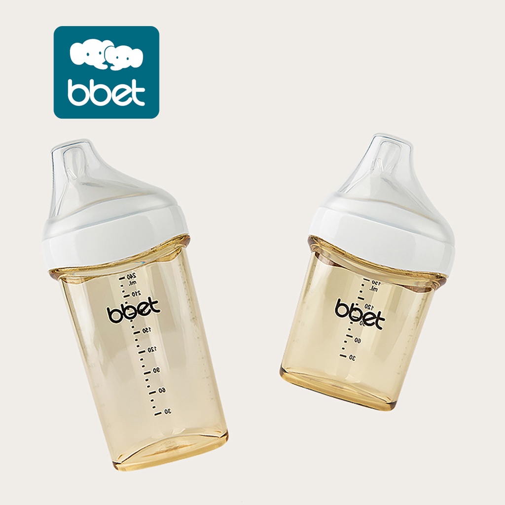 BBET Triangle Feeding Bottle PPSU 150ml 240ml Botol Minum Dot Anti