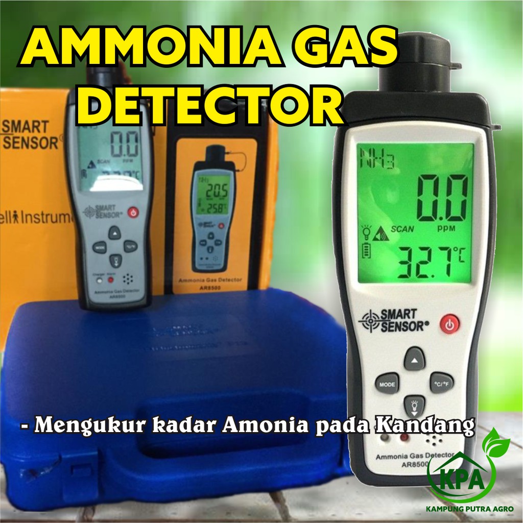 AMMONIA GAS DETECTOR ALAT PENGUKUR GAS AMONIA Smart Sensor AR 8500