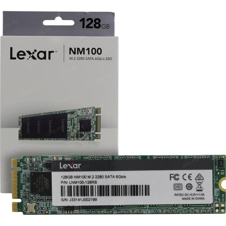 Jual SSD Lexar NM100 128GB M 2 2280 SATA SSD Lexar 128GB M 2 SATA III