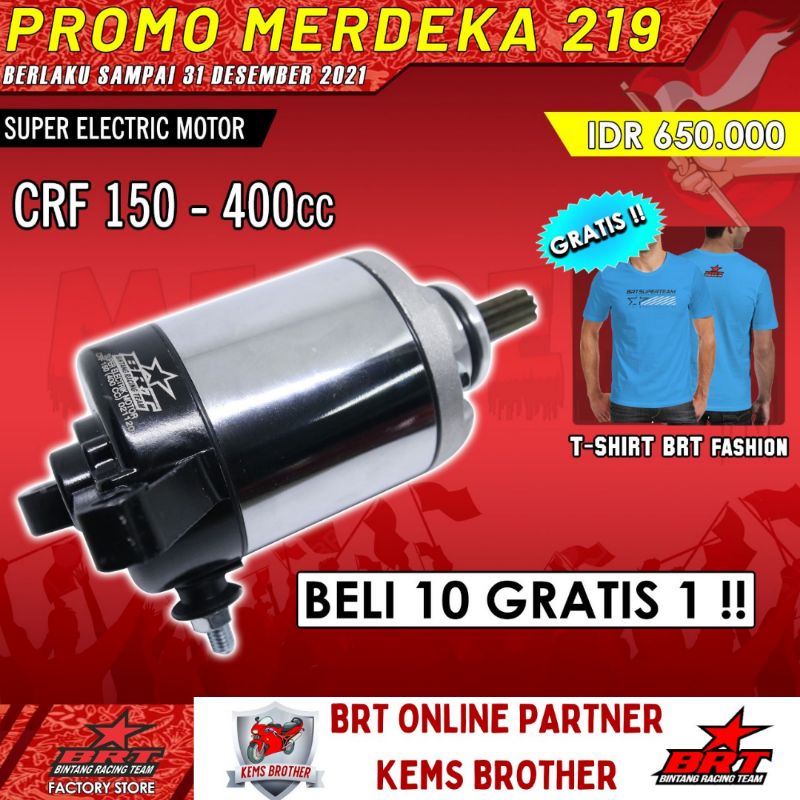 Jual DINAMO STARTER BRT CRF150 BOREUP UP 400CC Shopee Indonesia