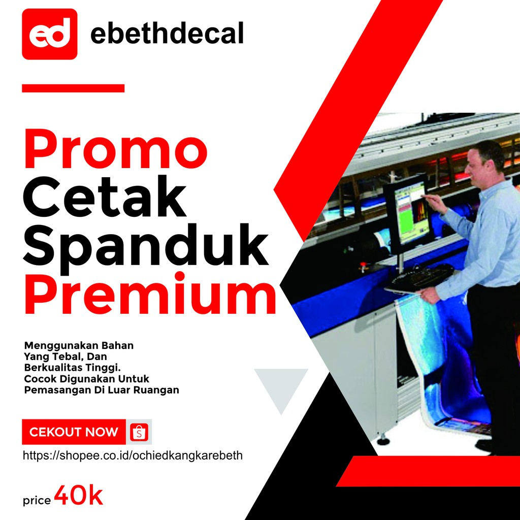 Jual Promo Cetak Spanduk Bahan Premium Tebal Shopee Indonesia