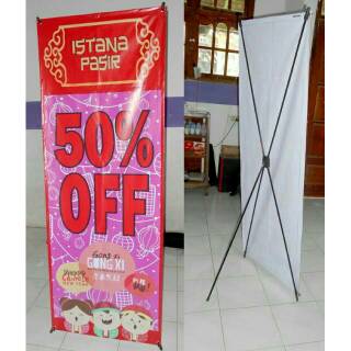 Jual Cetak X Banner Uk 60 X 160 Cm Shopee Indonesia