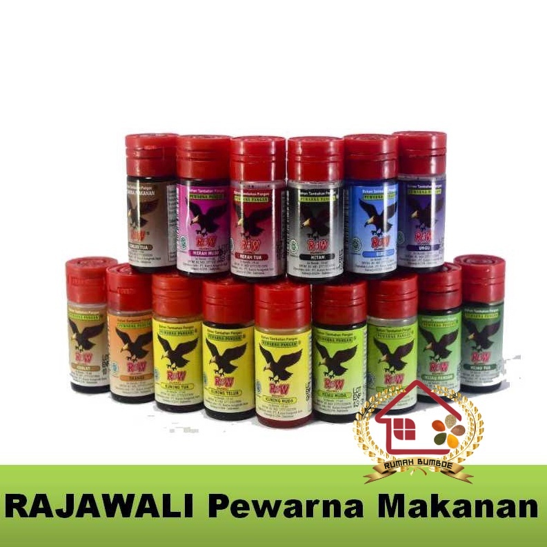 Jual RAJAWALI Pewarna Makanan Cap Rajawali 15ml Botol Pewarna Kue Aman