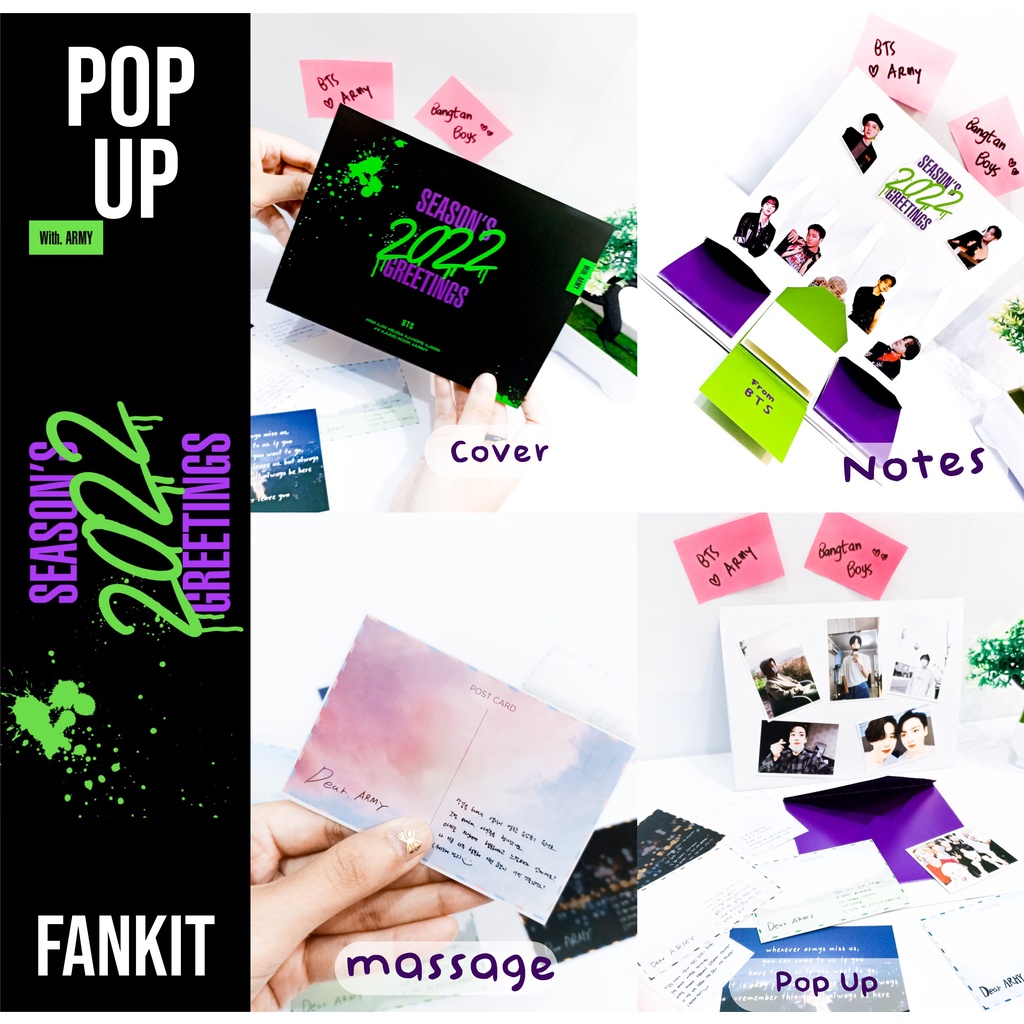 Jual FANKIT POP UP Lengkap Season Greeting 2022 Bangtan Bities Kpop