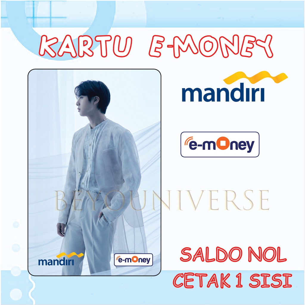 Jual Kartu FLAZZ BCA Gen 2 MANDIRI E Money Foto Seokjin JIN BTS PROOF