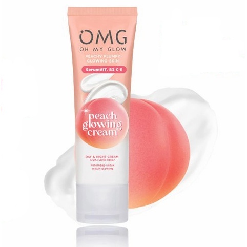 Jual OMG Peach Glowing Cream 25g Shopee Indonesia