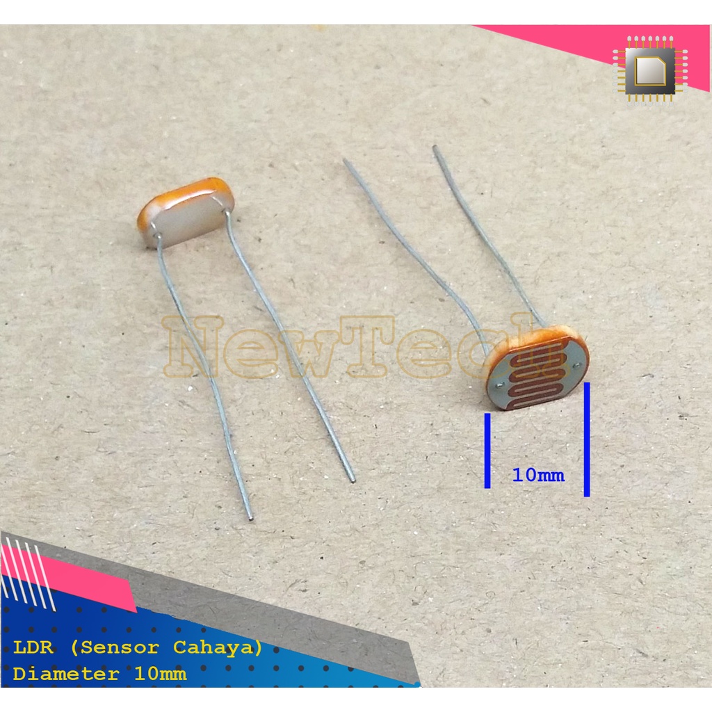 Jual LDR Photo Resistor Photoresistor Sensor Cahaya Besar 10mm 10 Mm