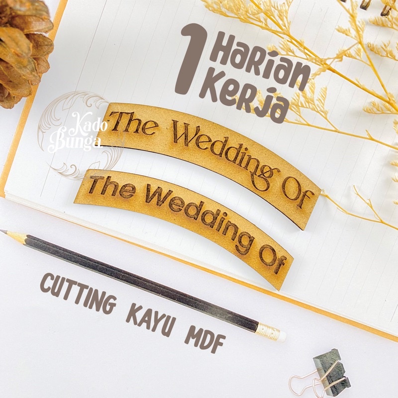 Jual TULISAN THE WEDDING OF GRAFIR LENGKUNG UNTUK MAHAR SESERAHAN