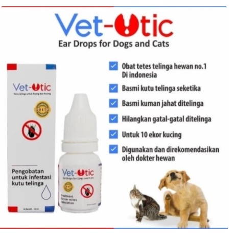 Jual Obat Tetes Telinga Radang Kutu Telinga Kucing Anjing Vet Otic Vet