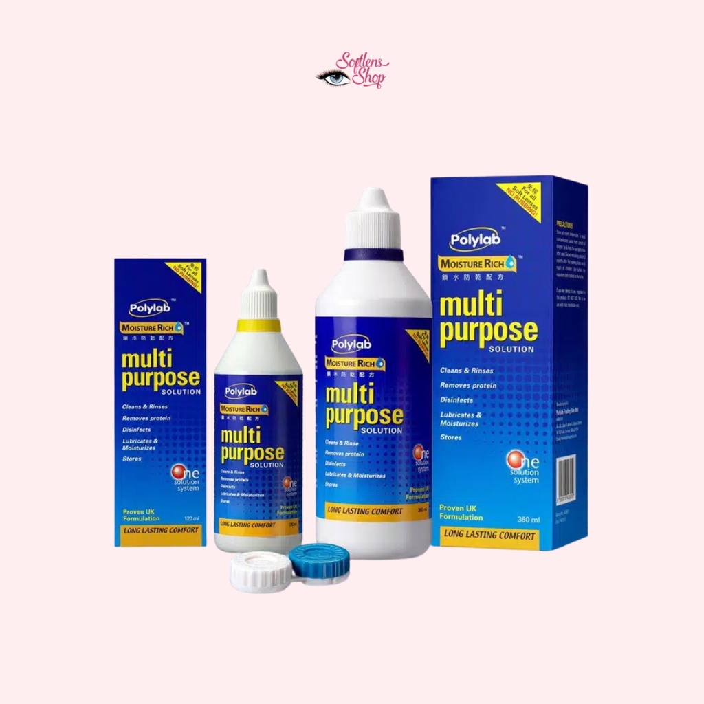 Jual SoftlensShop Air Softlens Polylab Multi Purpose 60ml 100ml 360ml