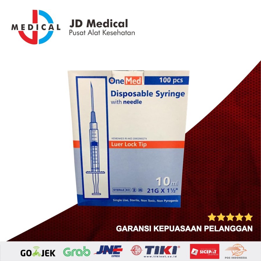 Jual Jarum Suntik Onemed Ml Spuit Cc Onemed Syringe Ml Shopee