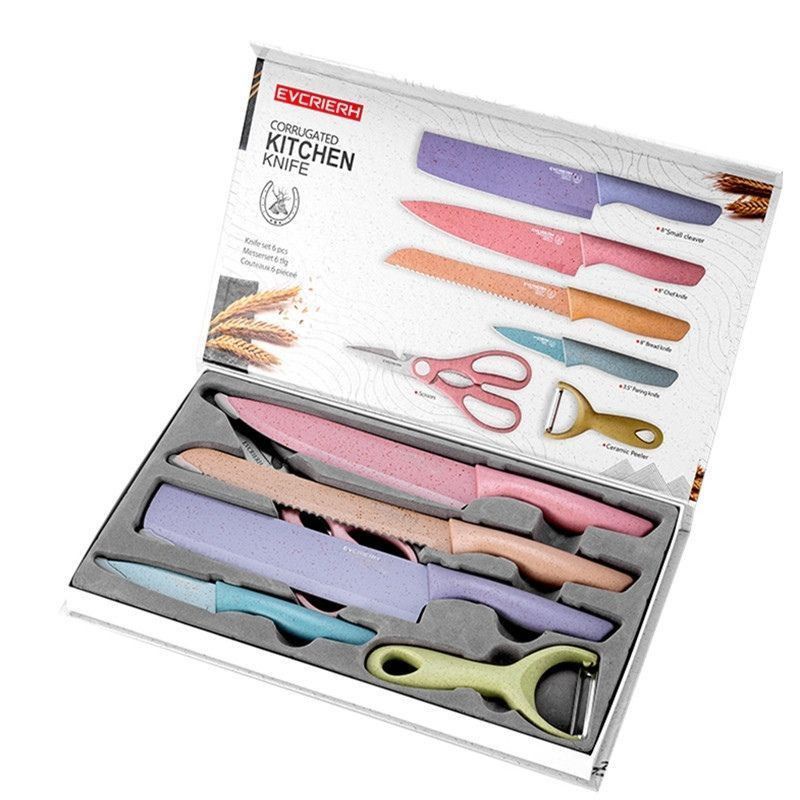 Jual PISAU SET RAINBOW PISAU DAPUR KITCHEN KNIFE SET Shopee Indonesia